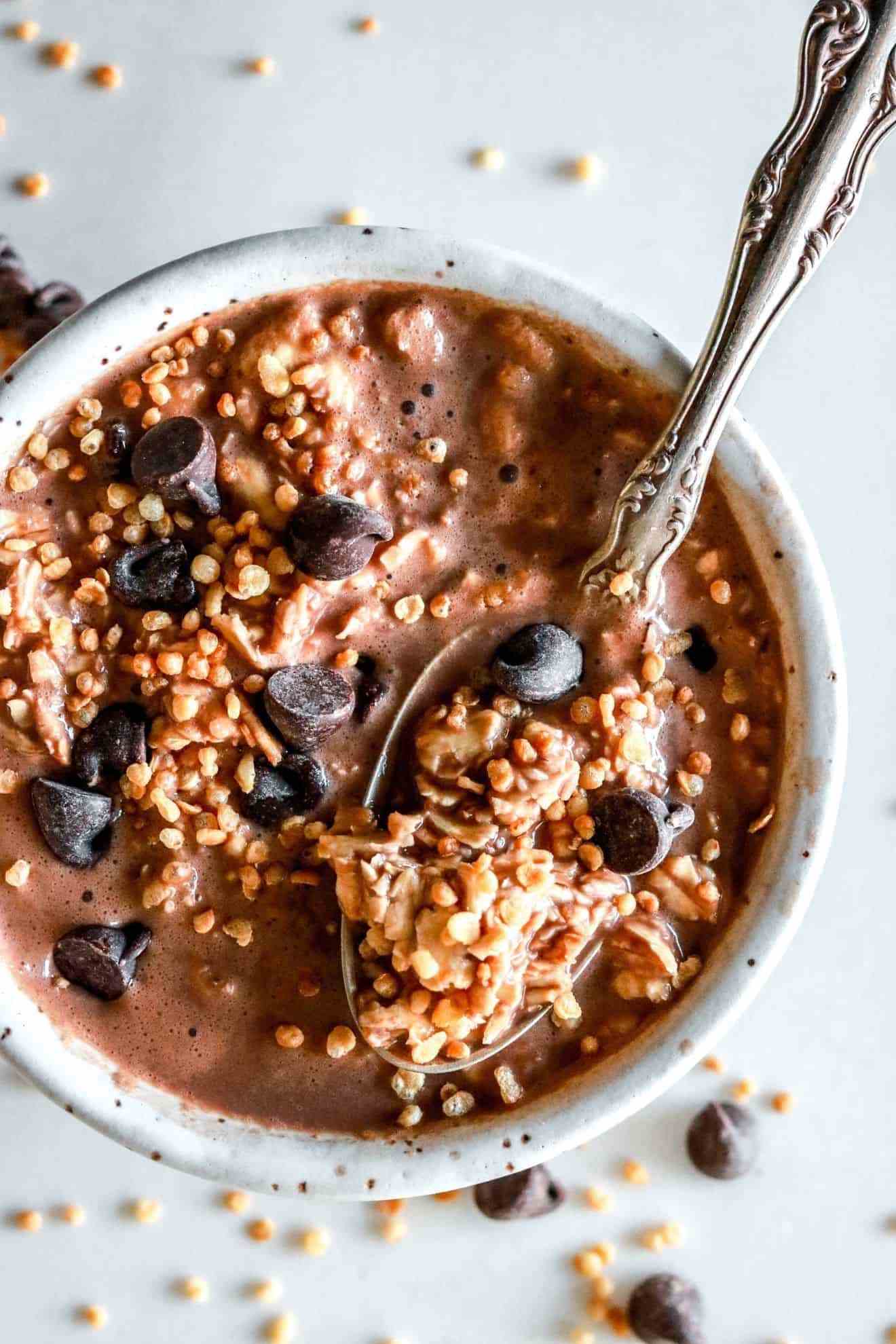 receita de mingau de chocolate cremoso fácil de fazer