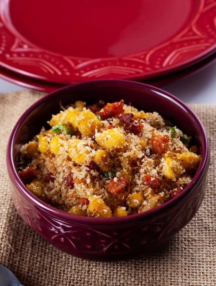 farofa de natal com bacon Foto Pinterest