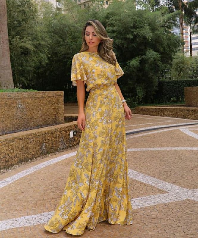 vestido para look para casamento de dia simples 